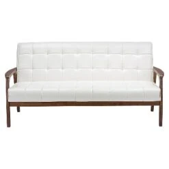 Mid-Century Masterpieces Sofa White - Baxton Studio