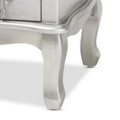 Callen Brushed Wood 4 Drawer Nightstand Silver - Baxton Studio 16 Callen Brushed Wood 4 Drawer Nightstand Silver - Baxton Studio -Home Furniture Shop-Baxton Studio GUEST 4a608919 605e 4598 bde6 e9ec07496cb7