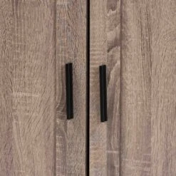 Bruce Farmhouse Wood 2 Doors Shoe Storage Cabinet Oak/Brown - Baxton Studio -Home Furniture Shop-Baxton Studio GUEST 4abbde64 7813 4613 930f 2a2b2ac911da