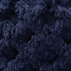 Asuka Handwoven Cotton Fringe Pouf Ottoman Navy - Baxton Studio -Home Furniture Shop-Baxton Studio GUEST 4b028e7a 29b3 45b2 a00f d8fae84131b0