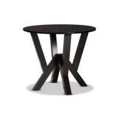 35" Irene Wide Round Wood Dining Table - Baxton Studio -Home Furniture Shop-Baxton Studio GUEST 4b309ca0 ac74 444f bc43 ef6a825bad5b