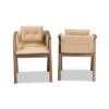 2pc Marcena Imitation Leather Upholstered And Wood Dining Chair Set - Baxton Studio -Home Furniture Shop-Baxton Studio GUEST 4b6cb720 f26b 45ee 9f7c 0abf0d844c74