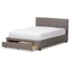 Brandy Modern And Contemporary Fabric Upholstered Platform Bed With Storage Drawer - Baxton Studio -Home Furniture Shop-Baxton Studio GUEST 4b7b2620 b602 4d05 8a39 3971d50dd31e