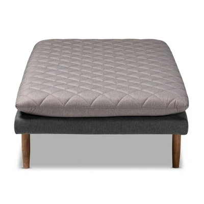 Twin Two Marit Tone Upholstered Wood Daybed Gray/Walnut - Baxton Studio 3 Twin Two Marit Tone Upholstered Wood Daybed Gray/Walnut - Baxton Studio