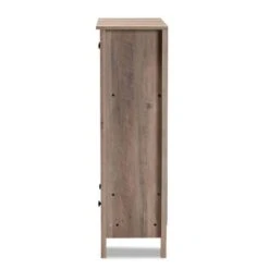 Derek Wood 1 Drawer Shoe Cabinet-Oak - Baxton Studio 10 Derek Wood 1 Drawer Shoe Cabinet-Oak - Baxton Studio -Home Furniture Shop-Baxton Studio GUEST 4d26aad8 c85f 4174 a09b e517d770f365