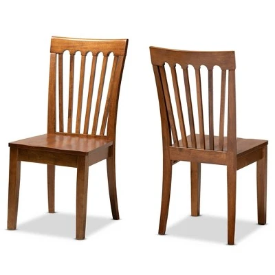 2pc Minette Wood Dining Chair Set - Baxton Studio 9 2pc Minette Wood Dining Chair Set - Baxton Studio - Image 7