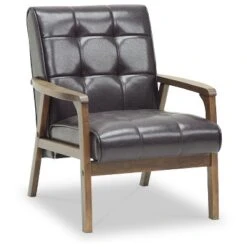 Mid-Century Masterpieces Club Chair Brown - Baxton Studio