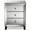 Chevron Modern And Contemporary Hollywood Regency Glamour Style Mirrored 3 - Drawers Nightstand Bedside Table - Baxton Studio -Home Furniture Shop-Baxton Studio GUEST 4eaa35cd b4c3 45d8 8a85 55afeb8e0053