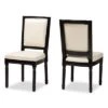 Set Of 2 Louane Faux Leather Upholstered And Wood Dining Chairs Beige/Black - Baxton Studio 1 Set Of 2 Louane Faux Leather Upholstered And Wood Dining Chairs Beige/Black - Baxton Studio -Home Furniture Shop-Baxton Studio GUEST 4f0311bd 9a94 448e 9609 57766575c327