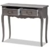 Capucine Finished Wood 2 Drawer Console Table Gray - Baxton Studio 2 Capucine Finished Wood 2 Drawer Console Table Gray - Baxton Studio -Home Furniture Shop-Baxton Studio GUEST 4f07e5a9 67ef 478f 9c74 42b521edf9d3