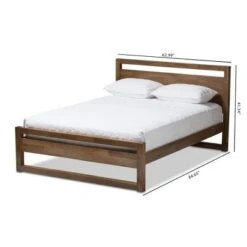 King Torino Mid Century Modern Solid Wood Open Frame Style Platform Bed Brown - Baxton Studio 15 King Torino Mid Century Modern Solid Wood Open Frame Style Platform Bed Brown - Baxton Studio -Home Furniture Shop-Baxton Studio GUEST 5086c841 87b2 496d ba34 bcff4ada7dbe