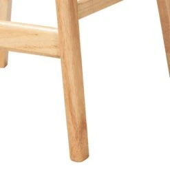 Ulyana Fabric And Wood Counter Stool - Baxton Studio -Home Furniture Shop-Baxton Studio GUEST 5294adec d6ea 4ac3 b815 9ef98a5c70f9