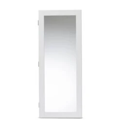 Pontus Wood Wall-Mountable Jewelry Armoire With Mirror - Baxton Studio -Home Furniture Shop-Baxton Studio GUEST 52e5db1b f444 44a2 865f 6d3687fabb3c