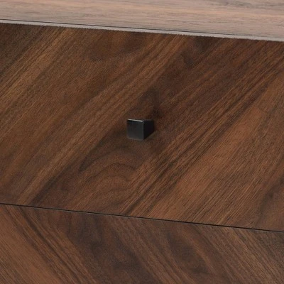 Hartman Wood TV Stand For TVs Up To 60" Walnut Brown - Baxton Studio 11 Hartman Wood TV Stand For TVs Up To 60" Walnut Brown - Baxton Studio - Image 9