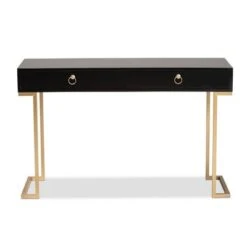 Beagan Wood And Metal 2 Drawer Console Table Black/Gold - Baxton Studio 13 Beagan Wood And Metal 2 Drawer Console Table Black/Gold - Baxton Studio -Home Furniture Shop-Baxton Studio GUEST 54132ef8 9ef1 4dfa aa02 0d0ff3b9c549
