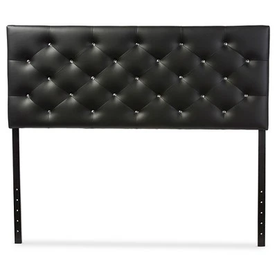 Viviana Modern And Contemporary Faux Leather Upholstered Button-Tufted Headboard - Baxton Studio 3 Viviana Modern And Contemporary Faux Leather Upholstered Button-Tufted Headboard - Baxton Studio