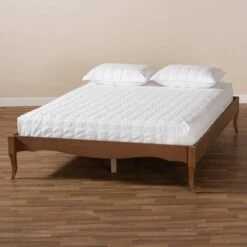 Marieke Wood Bed Frame Ash Walnut - Baxton Studio -Home Furniture Shop-Baxton Studio GUEST 55240ebe acd3 4adc a46c fd5c6b279c2e