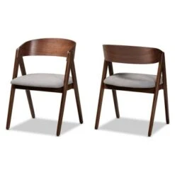2pc Danton Fabric Upholstered Wood Dining Chair Set - Baxton Studio 21 2pc Danton Fabric Upholstered Wood Dining Chair Set - Baxton Studio -Home Furniture Shop-Baxton Studio GUEST 55f80935 5b49 438f b42a b7810e0a9ba4