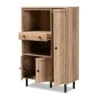 Patterson 1 Drawer Kitchen Storage Cabinet Walnut - Baxton Studio -Home Furniture Shop-Baxton Studio GUEST 56b48f4f 0a29 44c5 915d 59632f675967
