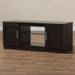 Gianna Modern And Contemporary Finished TV Stand For TVs Up To 47" Dark Brown - Baxton Studio -Home Furniture Shop-Baxton Studio GUEST 5746c806 71da 4d1f 81b4 224e9cbd5e4b