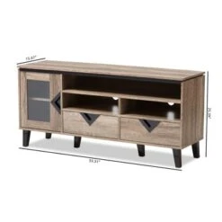 Cardiff Modern And Contemporary Wood TV Stand For TVs Up To 55" - Light Brown - Baxton Studio 13 Cardiff Modern And Contemporary Wood TV Stand For TVs Up To 55" - Light Brown - Baxton Studio -Home Furniture Shop-Baxton Studio GUEST 574d62ce 4916 4148 9da1 cd2f588a4768