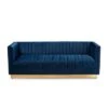 Aveline Velvet Upholstered Finished Sofa Navy Blue/Gold - Baxton Studio -Home Furniture Shop-Baxton Studio GUEST 579bbc61 63c7 4cd9 8e48 7987ed3f1506
