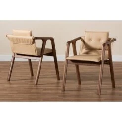 2pc Marcena Imitation Leather Upholstered And Wood Dining Chair Set - Baxton Studio 18 2pc Marcena Imitation Leather Upholstered And Wood Dining Chair Set - Baxton Studio -Home Furniture Shop-Baxton Studio GUEST 57c442f6 a00a 41bd 99bf 39f79fbcb926