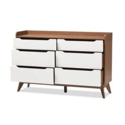 Brighton Mid-Century Modern Wood 6 Drawer Storage Dresser Brown - Baxton Studio 11 Brighton Mid-Century Modern Wood 6 Drawer Storage Dresser Brown - Baxton Studio -Home Furniture Shop-Baxton Studio GUEST 58f0b7df cfdd 4bfe 81a1 adf8361f90f7