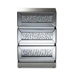 Sabrina Hollywood Regency Glamour Style Mirrored 3 - Drawer Nightstand - Baxton Studio 9 Sabrina Hollywood Regency Glamour Style Mirrored 3 - Drawer Nightstand - Baxton Studio -Home Furniture Shop-Baxton Studio GUEST 5a3aea9d 01b6 4997 980a b7c29edb001c