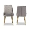 2pc Priscilla Velvet Fabric Upholstered Metal Dining Chair Set - Baxton Studio -Home Furniture Shop-Baxton Studio GUEST 5b545d5d a9c5 44b9 8ab4 3b541ef4e989