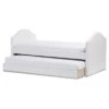 Twin Alessia Faux Leather Upholstered Daybed With Guest Trundle Bed White - Baxton Studio -Home Furniture Shop-Baxton Studio GUEST 5b570d70 6820 4f22 9d1a 90ef20283ffb