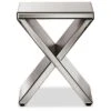 Morris Modern And Contemporary Hollywood Regency Glamour Style Accent Side Table - Silver - Baxton Studio -Home Furniture Shop-Baxton Studio GUEST 5b779ff8 e932 4e4d 9f61 3a9e87427465