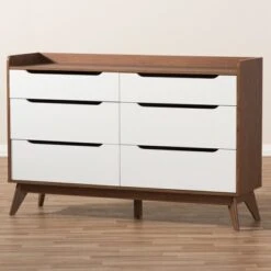 Brighton Mid-Century Modern Wood 6 Drawer Storage Dresser Brown - Baxton Studio 16 Brighton Mid-Century Modern Wood 6 Drawer Storage Dresser Brown - Baxton Studio -Home Furniture Shop-Baxton Studio GUEST 5b8ec187 f601 47ab 90c0 5def06d18145