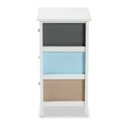 Kalila Wood 3 Drawer Nightstand White - Baxton Studio -Home Furniture Shop-Baxton Studio GUEST 5bd3f111 6794 49d8 8aa3 3d8b16591589