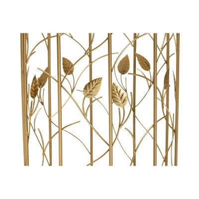 Anaya Glam Brushed Metal And Glass Leaf Accent End Table Gold - Baxton Studio 4 Anaya Glam Brushed Metal And Glass Leaf Accent End Table Gold - Baxton Studio - Image 2