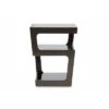 Clara Modern End Table With 3 Tieglass Shelves Black - Baxton Studio -Home Furniture Shop-Baxton Studio GUEST 5ccd8d76 00fb 440c 80e4 bb61e05d85d1