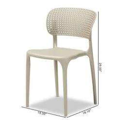 4pc Rae Plastic Stackable Dining Chair Set - Baxton Studio 18 4pc Rae Plastic Stackable Dining Chair Set - Baxton Studio -Home Furniture Shop-Baxton Studio GUEST 5d655884 a9be 48e7 8fb0 e07129d401b2