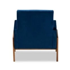 Perris Mid-Century Modern Velvet Fabric Upholstered Wood Lounge Chair - Baxton Studio 13 Perris Mid-Century Modern Velvet Fabric Upholstered Wood Lounge Chair - Baxton Studio -Home Furniture Shop-Baxton Studio GUEST 5de64ca2 c18f 43f8 b08e b13c945a8448