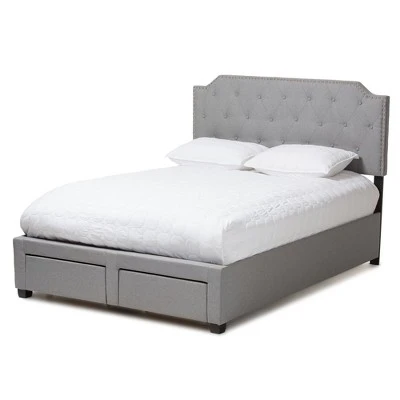 Aubrianne Modern And Contemporary Fabric Upholstered Storage Bed Gray - Baxton Studio 15 Aubrianne Modern And Contemporary Fabric Upholstered Storage Bed Gray - Baxton Studio - Image 13
