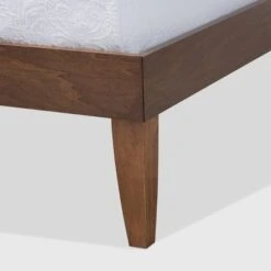 Lucina Walnut Platform Bed Frame Brown - Baxton Studio 14 Lucina Walnut Platform Bed Frame Brown - Baxton Studio -Home Furniture Shop-Baxton Studio GUEST 5f97ba95 87ac 450d 8cc4 64fc58d74a4a