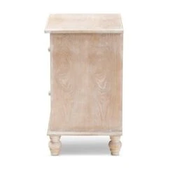 Celia Wood And Mirror 2 Drawer Quatrefoil Nightstand Natural - Baxton Studio -Home Furniture Shop-Baxton Studio GUEST 615f5133 fba1 494e 8fcf aee0f9e3d5d4