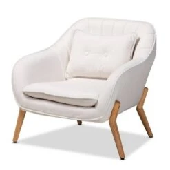 Valentina Velvet Natural Wood Armchair - Baxton Studio -Home Furniture Shop-Baxton Studio GUEST 6251b36c 88c0 4db3 ac58 7a3da6c07f08