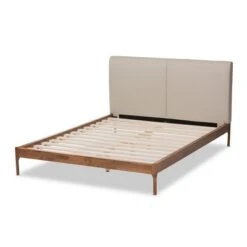 Aveneil Walnut Finished Platform Bed - Baxton Studio -Home Furniture Shop-Baxton Studio GUEST 628229b8 2e34 4e3f 8738 f47ac791293b
