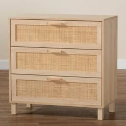 Sebille Wood With Natural Rattan 3 Drawer Storage Chest Light Brown - Baxton Studio 17 Sebille Wood With Natural Rattan 3 Drawer Storage Chest Light Brown - Baxton Studio -Home Furniture Shop-Baxton Studio GUEST 63f85165 6b37 403b 8696 1373d1efe9f3
