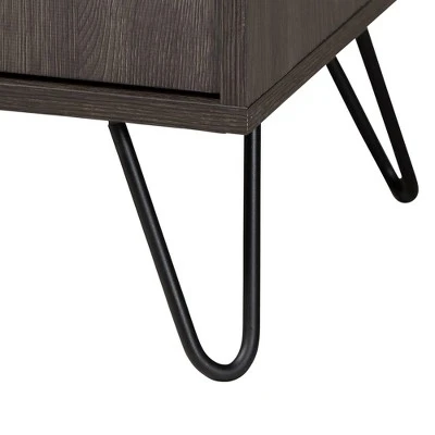 Baldor Wood 3 Door Shoe Cabinet Dark Brown - Baxton Studio 8 Baldor Wood 3 Door Shoe Cabinet Dark Brown - Baxton Studio - Image 6