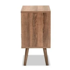 Hubbard Two-Tone Wood And Metal 1 Drawer Nightstand Natural Brown/Black/White - Baxton Studio 13 Hubbard Two-Tone Wood And Metal 1 Drawer Nightstand Natural Brown/Black/White - Baxton Studio -Home Furniture Shop-Baxton Studio GUEST 64b614c4 c54e 4d06 af0e fb90ecc42db5