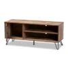 Iver 1 Door Wood TV Stand For TVs Up To 50" Rustic Oak/Dark Brown - Baxton Studio 1 Iver 1 Door Wood TV Stand For TVs Up To 50" Rustic Oak/Dark Brown - Baxton Studio -Home Furniture Shop-Baxton Studio GUEST 662bdd53 7cfe 434b 9864 9db388b3947c