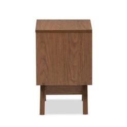 Hildon Mid - Century Modern Wood 2 - Drawer Storage Nightstand - White, "Walnut" Brown - Baxton Studio 10 Hildon Mid - Century Modern Wood 2 - Drawer Storage Nightstand - White, "Walnut" Brown - Baxton Studio -Home Furniture Shop-Baxton Studio GUEST 66ad5cfe 4d0c 496e b62e f68f29ebe2c7