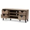 Beacon Modern And Contemporary Wood TV Stand For TVs Up To 55" Light Brown - Baxton Studio