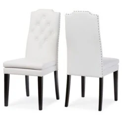 Set Of 2 Dylin Modern And Contemporary Faux Leather Dining Chairs - Baxton Studio 11 Set Of 2 Dylin Modern And Contemporary Faux Leather Dining Chairs - Baxton Studio -Home Furniture Shop-Baxton Studio GUEST 67d6230e 066b 4c48 945e fe51062dc93e